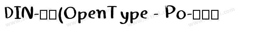 DIN-粗体(OpenType - Po字体转换